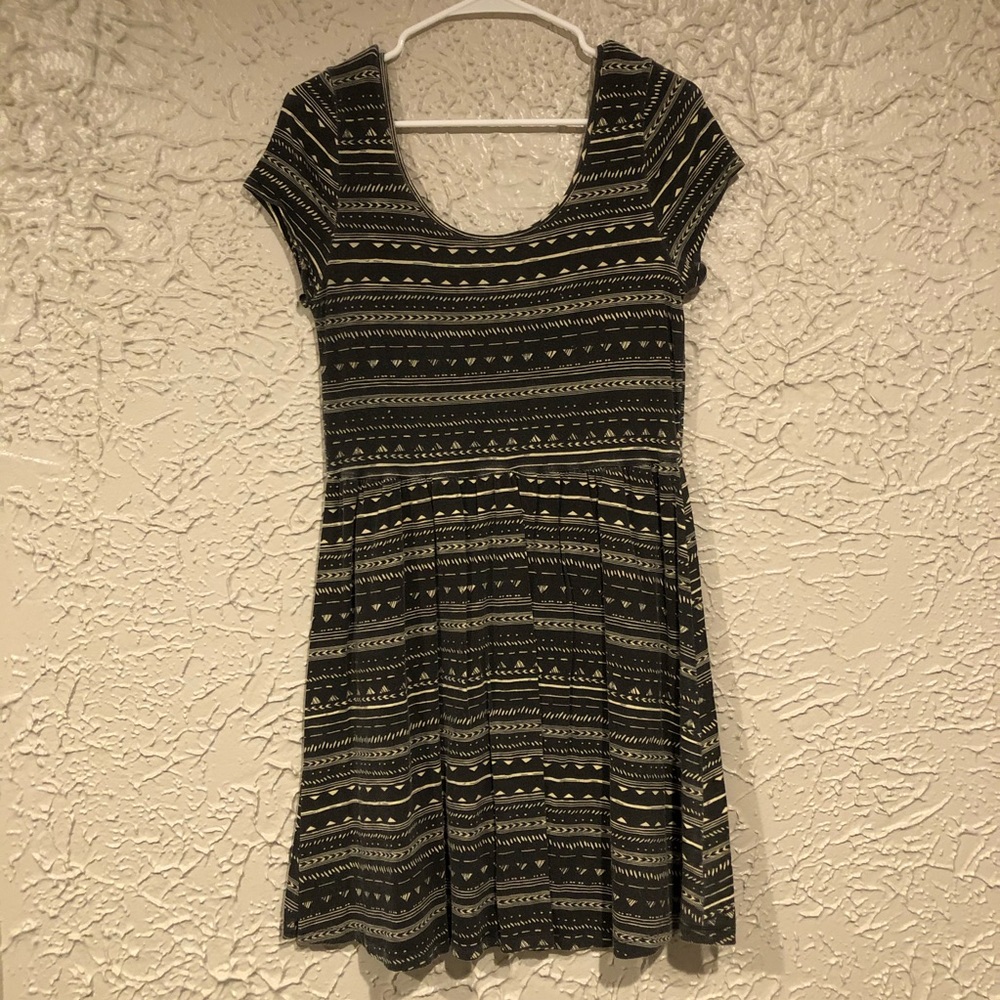 Short Sleeve Aztec Dress